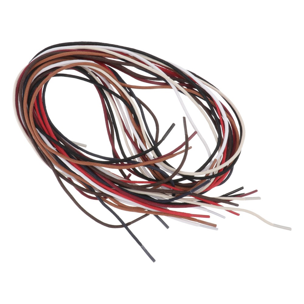 APL 8 paia di lacci per scarpe in cotone cerato creativi accessori per scarpe semplici