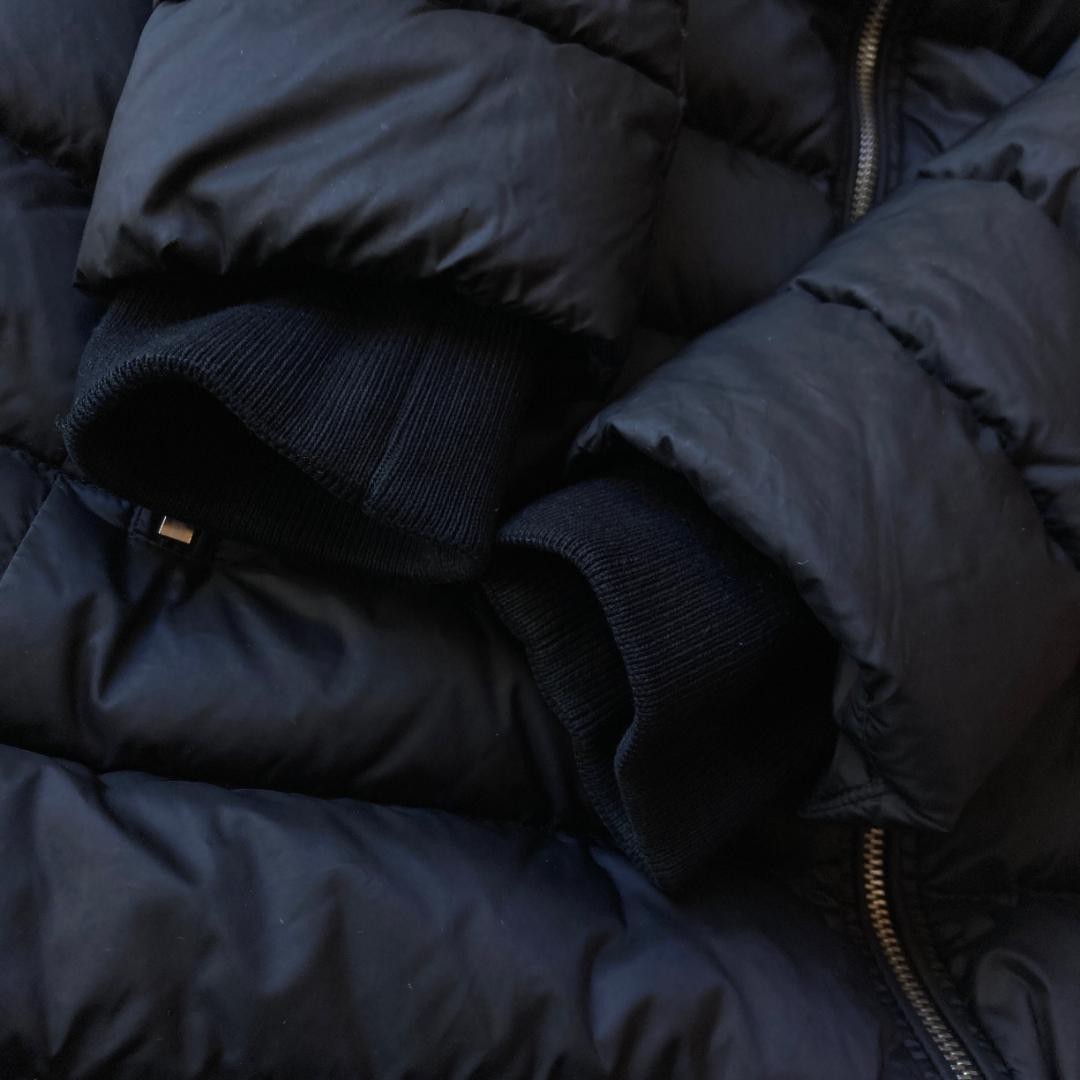 Burberry Down Jacket Check Pattern Black Nylon Po… - image 19