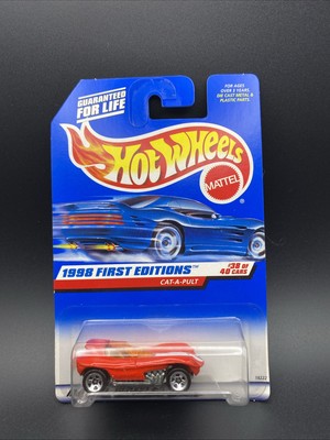 Hot Wheels 1998 First Editions Cat-A-Pult #38/40 Red Sealed Mattel #681