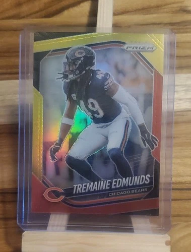 2025 Panini Prizm Football Red and Yellow Tremaine Edmunds #245