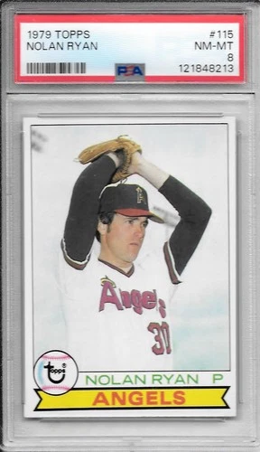 1979 Topps #115 Nolan Ryan PSA 8 NM-MT Angels * HOF *