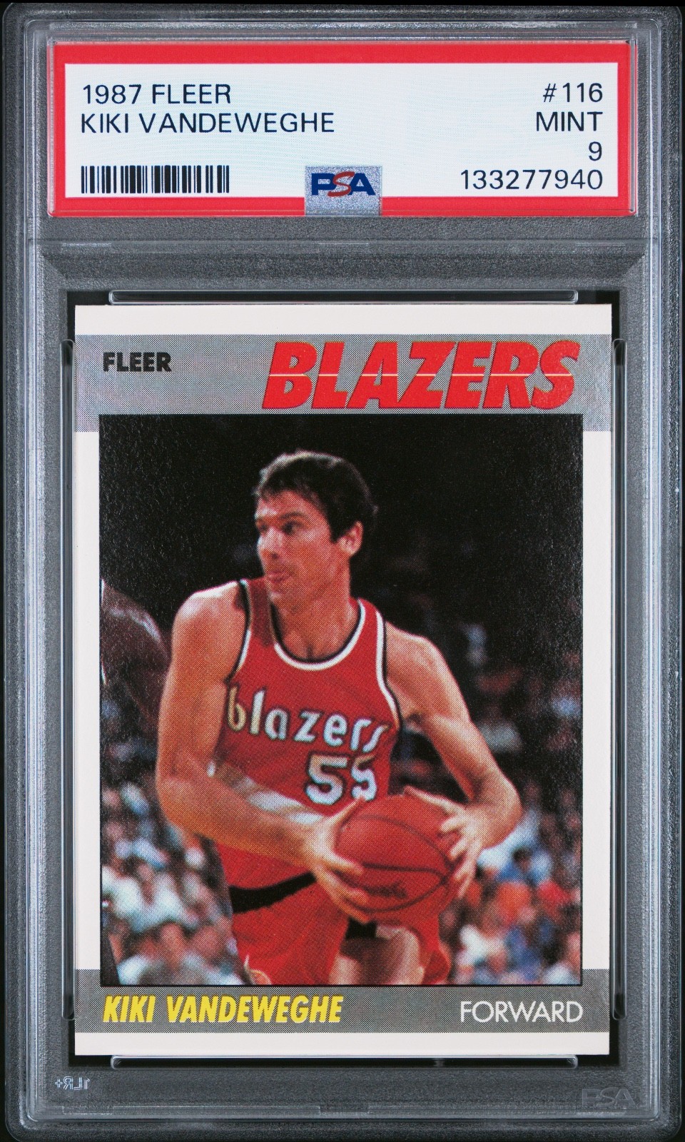 1987 FLEER #116 KIKI VANDEWEGHE 🔥PSA 9🔥