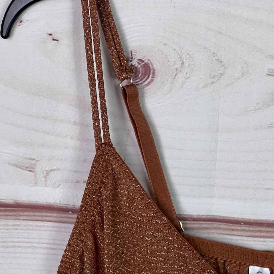 Blusa de dormir Cacique feminina 18 20 marrom cami regata gola V alça de espaguete cropped - Imagem 3 de 4