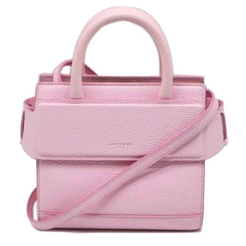 Givenchy Horizon Nano Grain Leather Pink Women's Pre-owned From Japan