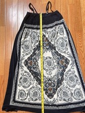 EUC Cristina Love Dress Womens  Smocked Maxi Boho Hipster free size (M)
