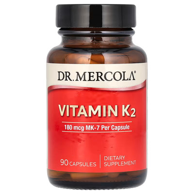 Dr. Mercola, Vitamin K2, 180 mcg, 90 Kapseln, Ablaufdatum: 08/2026