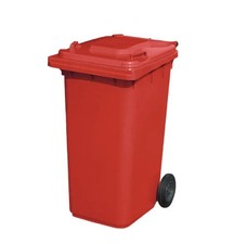 🌹High quality & Factory prices Red 120L Wheelie Bin –100% New Resin –10.45kg🌹