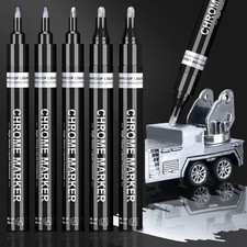 Silver Liquid Chrome Mirror Markers Oil-Based Permanent Art Liquid Chrome Mar...