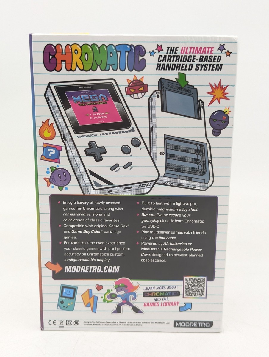 ModRetro Chromatic Handheld Gaming Console with Tetris | Midnight