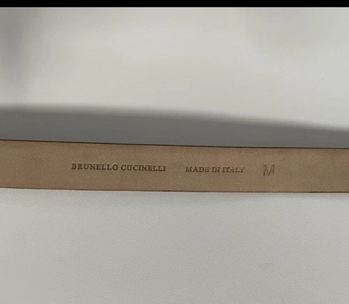 Cintos da moda design couro Brunello Cucinelli tamanho médio/34/90 - Imagem 3 de 4