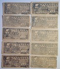 North Vietnam 20 Dong 1948, Lot of 10