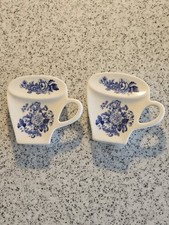2 Spode Porta Bustine Tè, Cucchiaio o Colino Blu Camera Collezione Design Italiano