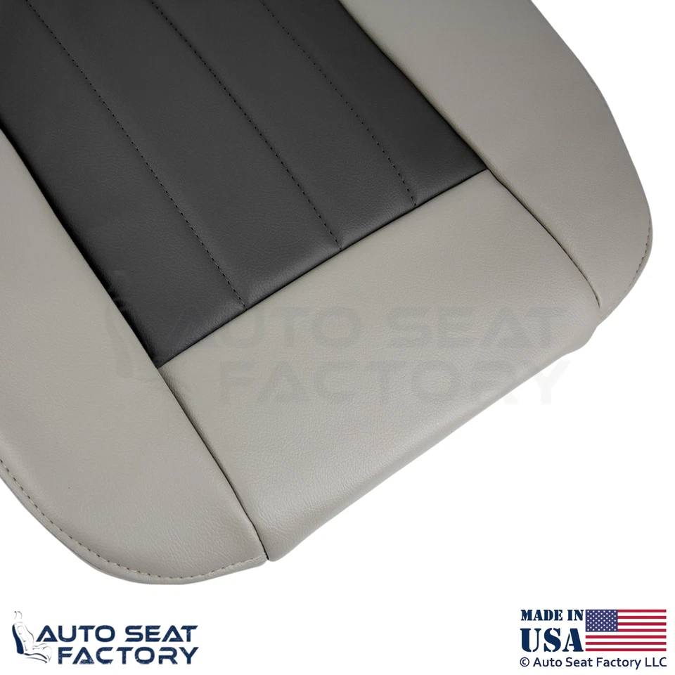 Cubiertas de asiento delanteras inferiores de cuero genuino tostadas para Dodge Durango 2004-2006 Foto 4 de 4
