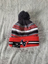 Houston Texans New Era NFL Officially Licensed Cuffed Knit Pom Beanie Hat NWT 