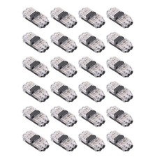 24 Pack 2 Pin Wire Connector Quick Splice Solderless For Automotive 18-22 Gauge