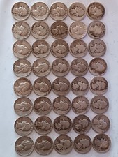 1932-1962   (40)  Silver Washington Quarters lot of 40  ALL WITH DIFFERENT DATES