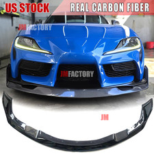 Real Carbon Fiber Front Bumper Lip Splitter For Toyota Supra Gr A90 A91 Mk5 19up