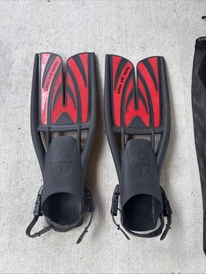 Scubapro Twin Jet Max Fins Red/Black, Size L