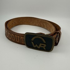 Worth Scout Ranch Brown Leather Belt Size 40
