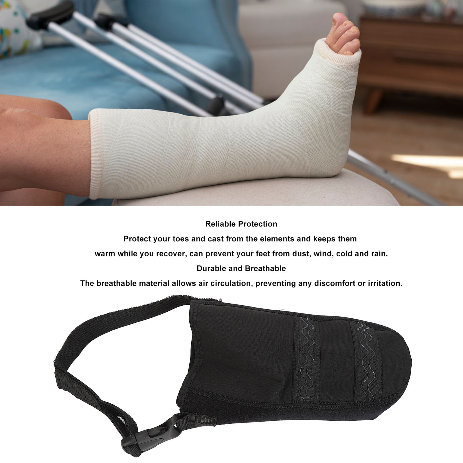 Cast Socks Anti Slip Protective Cast Sock Toe Cover Leg Foot Ankle Cast Cove HPT