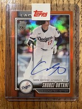 2026 Topps Series 1 Shohei Ohtani Flagship Real One Auto Orange Foil 1/25