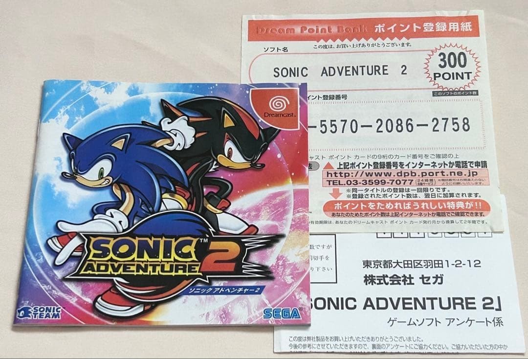 Sonic Adventure 2 Birthday Pack Limited Edition 10th ANNIVERSARY