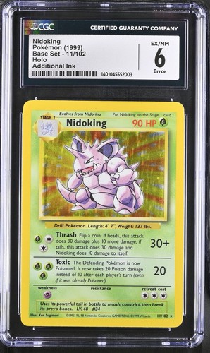 Nidoking graded CGC 6 for sale on eBay
