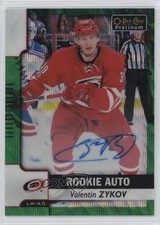 2017 O-Pee-Chee Platinum Rookie Autos Emerald Surge 7/10 Valentin Zykov Auto 2rd