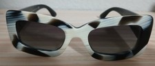 Burberry Astrid BE4343 Shaded Sunglasses Brown Horn Beige Striped Animal Print