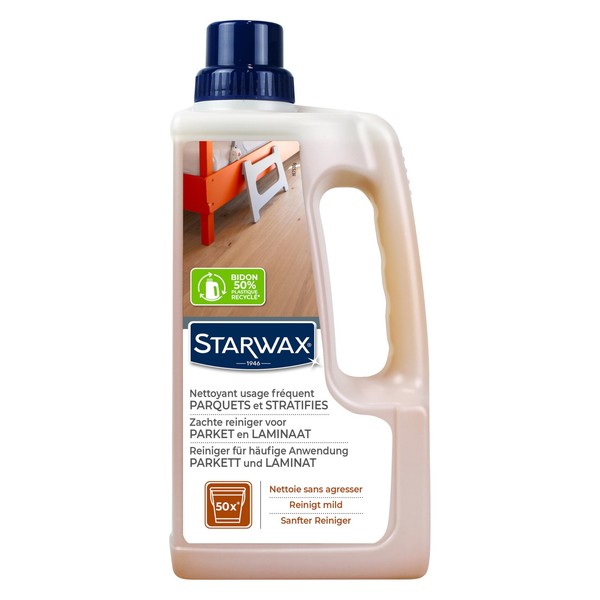 Starwax Milder Reiniger Parkett Laminat Ph-Neutral 1L Konzentrat Bis 50X-image