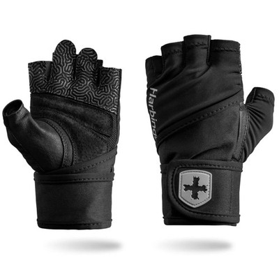 Harbinger Men's Pro Wrist Wrap Gloves 3.0 - Black - Xlarge