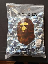 bape baby blue double face zipup