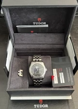 Tudor  Glamour Double Date, 42mm, Black Dial Ref: 57100