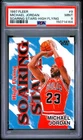 1997 FLEER SOARING STARS HIGH FLYING #9 MICHAEL JORDAN PSA 9