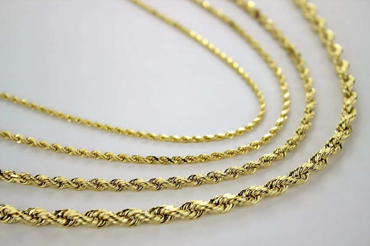 10k solid gold rope chain 1.5 mm deals