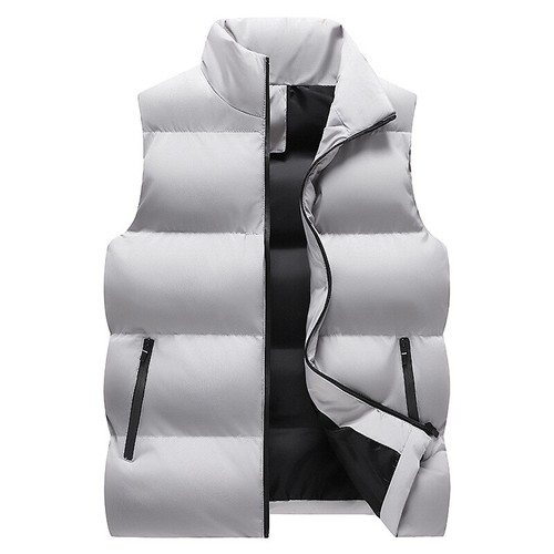 Mens Winter Waistcoat Thermal Sleeveless Padded Gilet Outwear Vest Jacket - Picture 13 of 29
