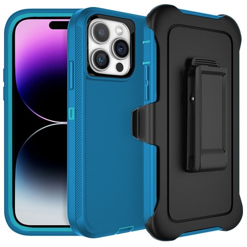 Rugged Defender Case for iPhone 16 /Plus/Pro/ProMax/ With BeltClip Fit OtterBox - Picture 15 of 15