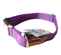 Halsband,Lila,Gr.M,30-45Cm,Nylon, Hundehalsband,Basic,Greyhound,Hunde Halsband