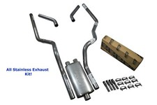 All-stainless Dual Exhaust Kit Chevy Gmc 1500 15-18 Borla Pro Xs Corner Exit