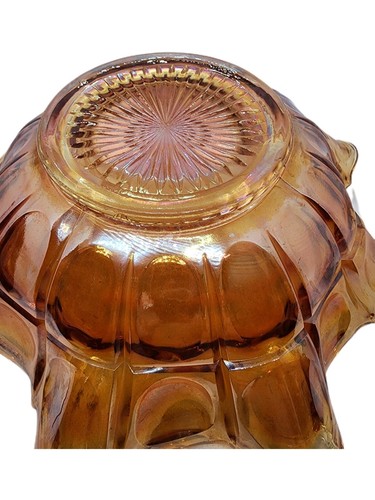 Vintage Gold Carnival Glass Ruffled Bowl Excellent Condition BEAUTIFUL - Picture 2 of 5