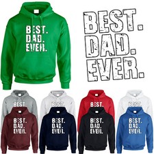 Best Dad Ever Mens Hoodie Grandad Fathers Day 2025 Vintage Retro Gift Hoody
