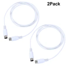 2Pack MIDI Cable 5-Pin Plugs Male to Male MIDI Input/Output Audio Cable 150CM