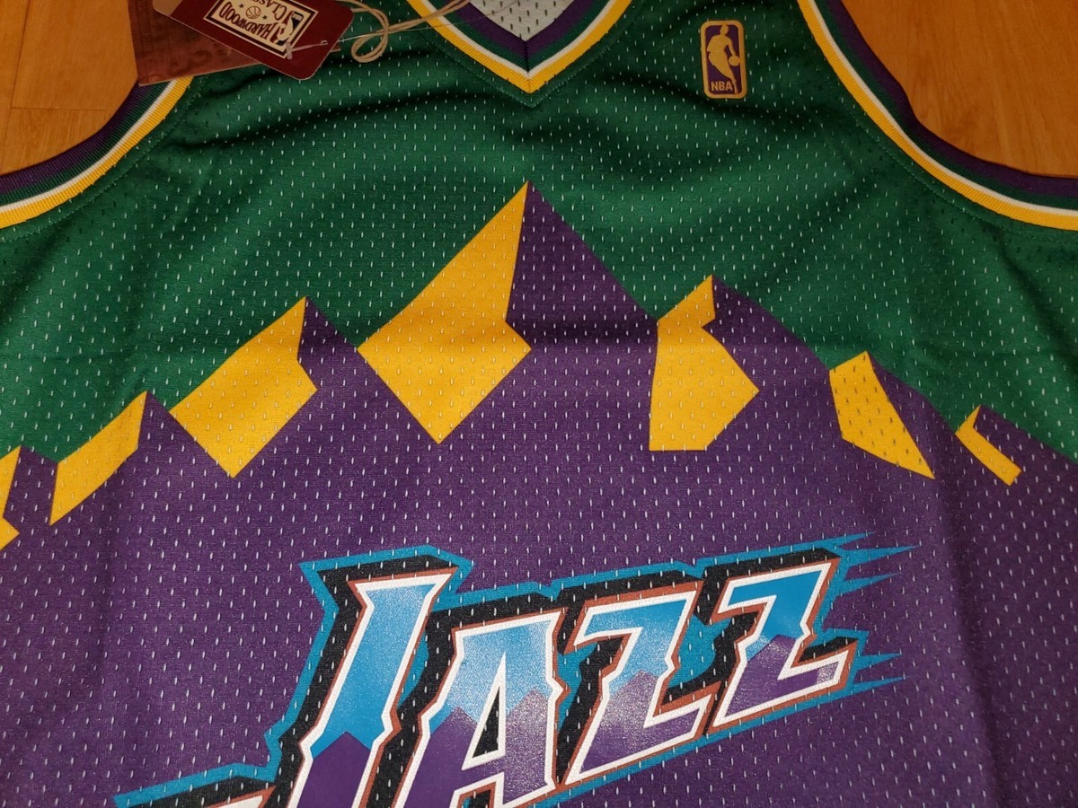 Men's Mitchell & Ness Karl Malone Purple Utah Jazz 1996-97