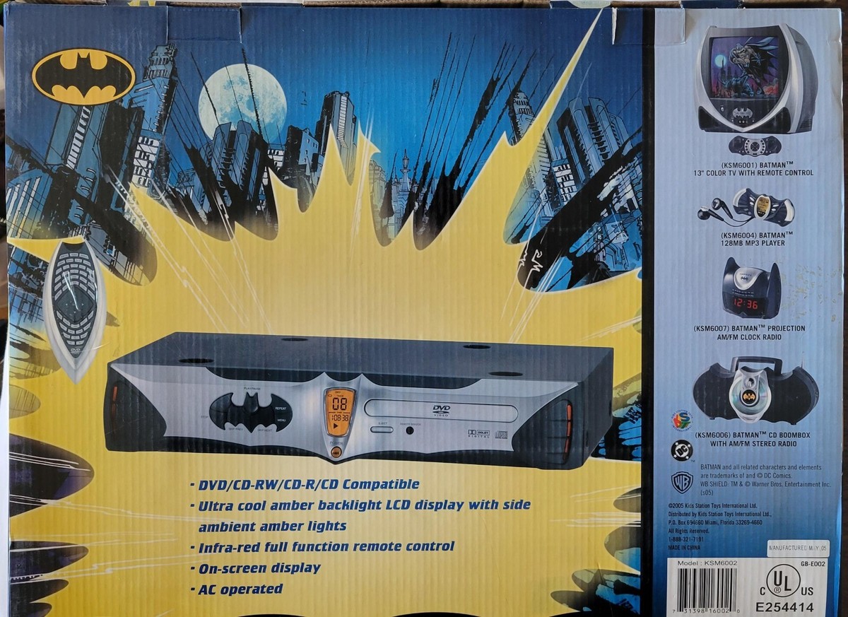 New Batman DVD Player With Remote Control #KSM6002 2005 | eBay