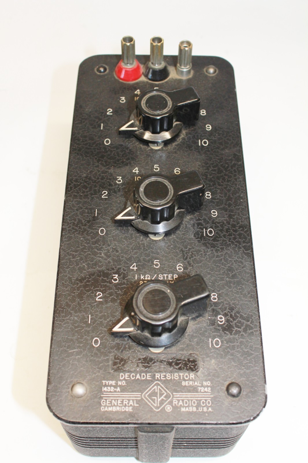 GENERAL RADIO DECADE RESISTOR 1432-A RESISTANCE TESTED WORKING (4837)