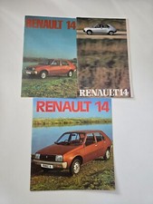 Original Renault 14 Brochure Bundle - Mint Condition c.1976 