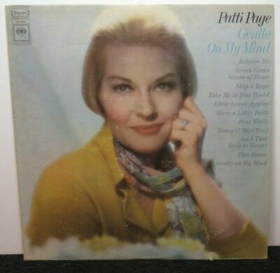 PATTI PAGE GENTLE ON MY MIND (VG+) CS-9666 LP VINYL RECORD