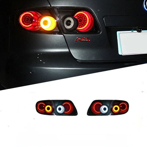 For Mazda 6 2003-2008 Dark LED Tail Lights Brake Trunk Light Sequential Signal - Bild 1 von 12