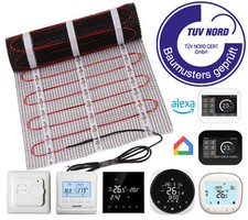 12m² Elektrische Fußbodenheizung 200W/m² elektro Bodenheizung TWiIN Fliese 