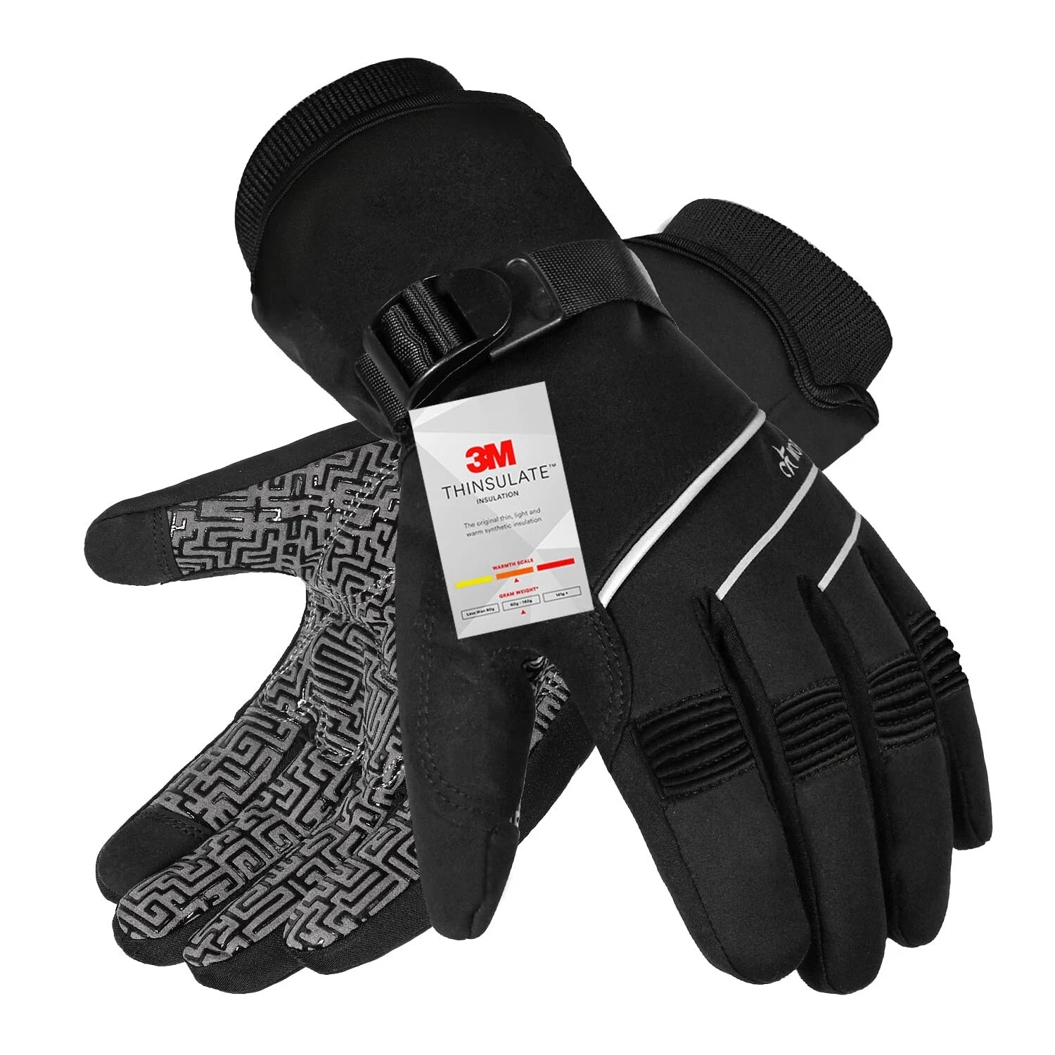MOREOK Waterproof & Windproof -30°F Winter Gloves for Men/Women, 3M Thinsulat...